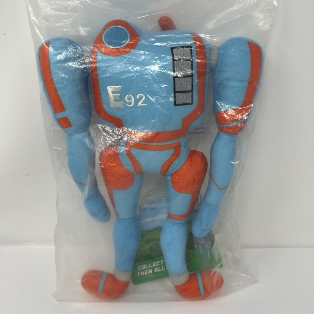 Eden E92 Netflix Robot Plush Blue Orange 13 Inch Stuffed Toy Collectible Rare